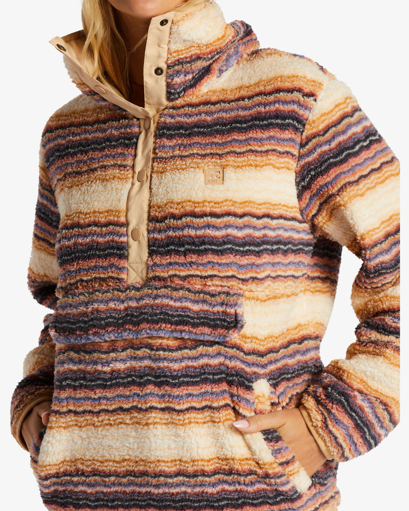 Switchback Mock Neck Fleece - Oat