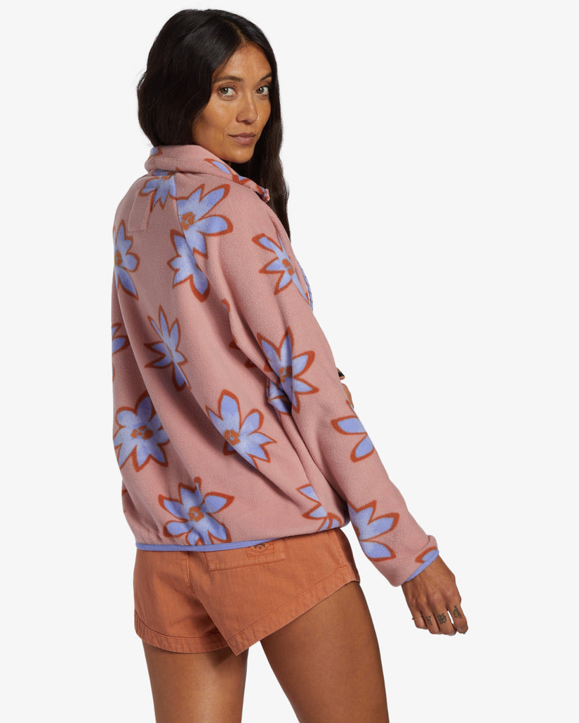 Boundary Zip-Up Sweatshirt - Dawn Pink