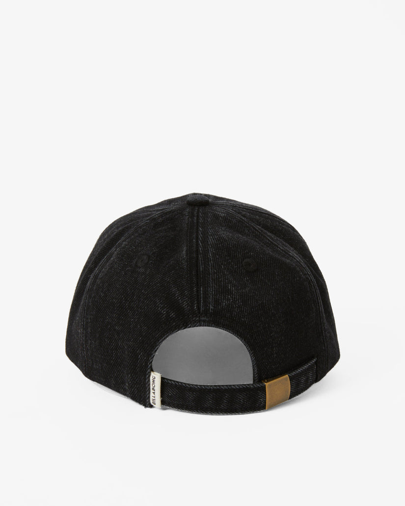 Dad Hat Strapback Hat - Washed Black