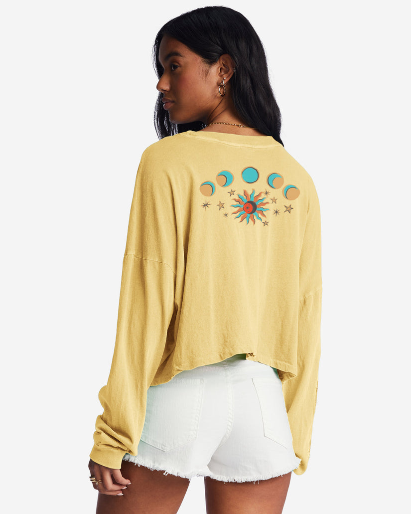 Beach Boyfriend Long Sleeve Crop Top - Sol Rise