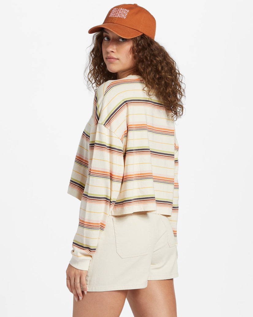 Beach Boyfriend Stripe Top - Whitecap