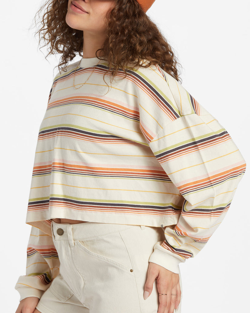 Beach Boyfriend Stripe Top - Whitecap