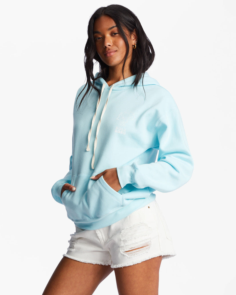 Radiate Love Hoodie - Pure Aqua