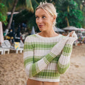 Clare Crew Neck Sweater - Palm Green
