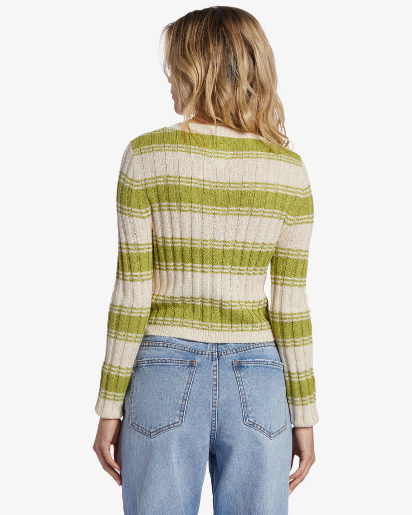 Clare Crew Neck Sweater - Palm Green