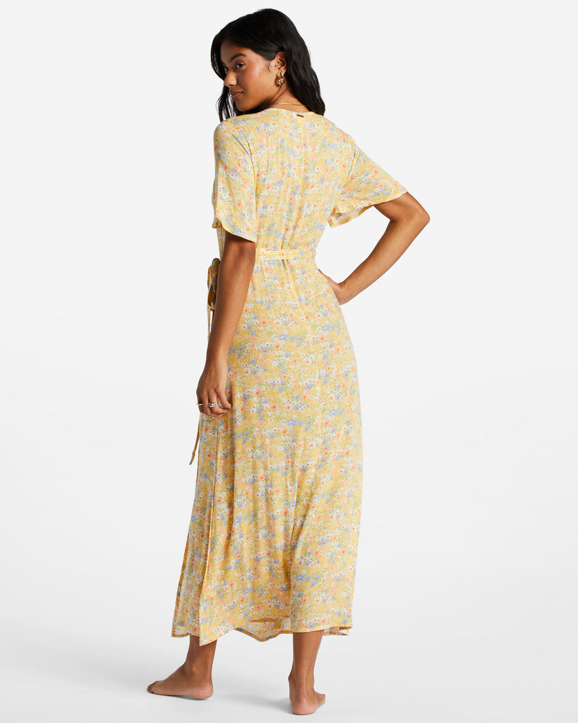 Day By Day Midi Wrap Dress - Multi