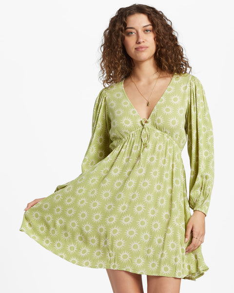 Betabrand Travel Roundtrip Reversible dress floral/ green size