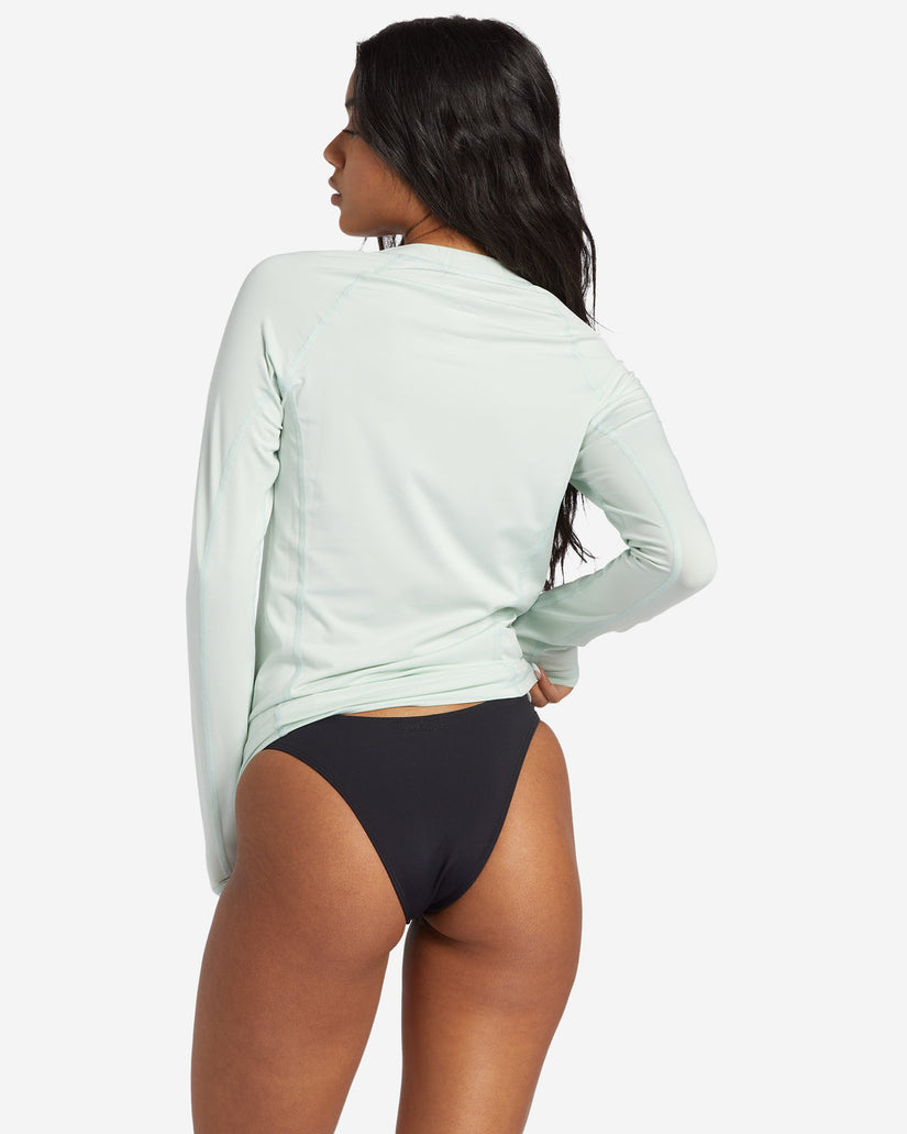 Core Long Sleeve 1/2 Zip Surf Tee - Sweet Mint