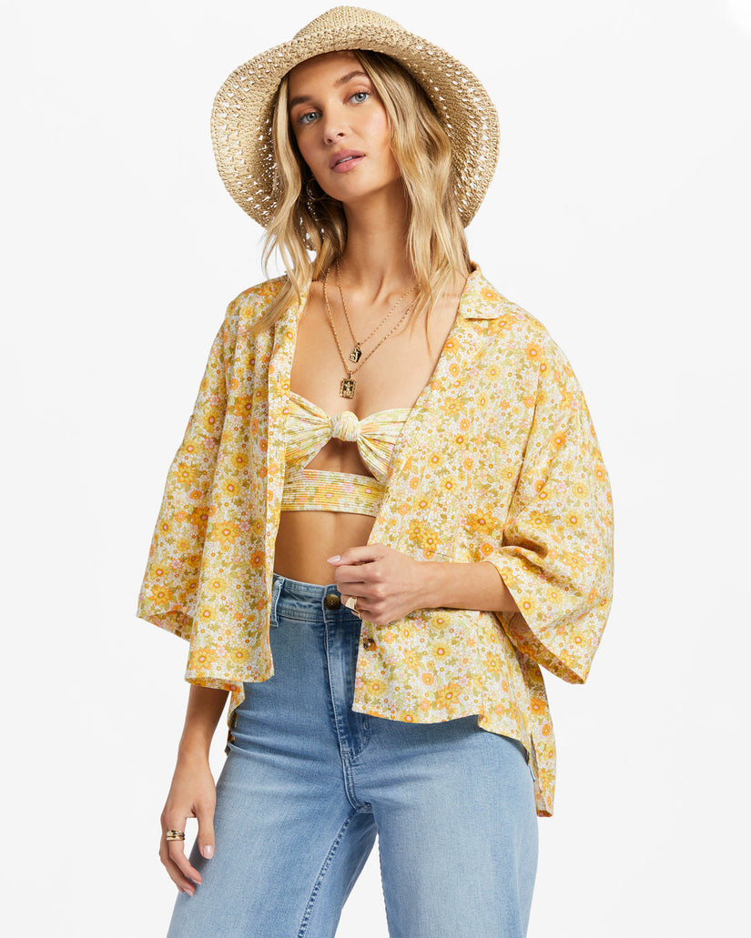 All Good Button-Down Top - Multi 1