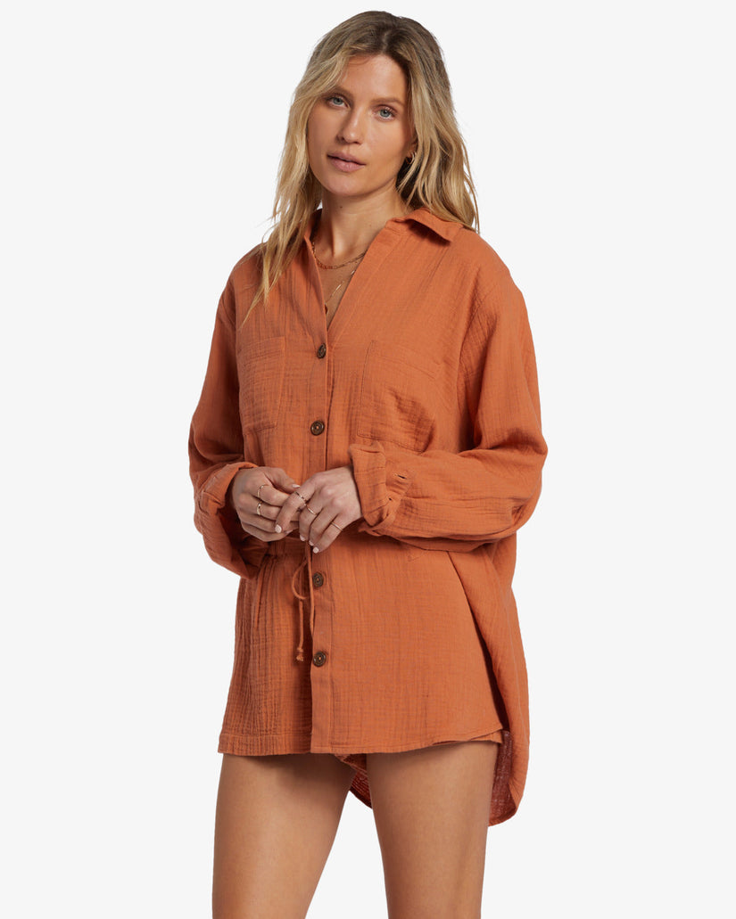 Swell Shirt Woven Shirt - Toffee