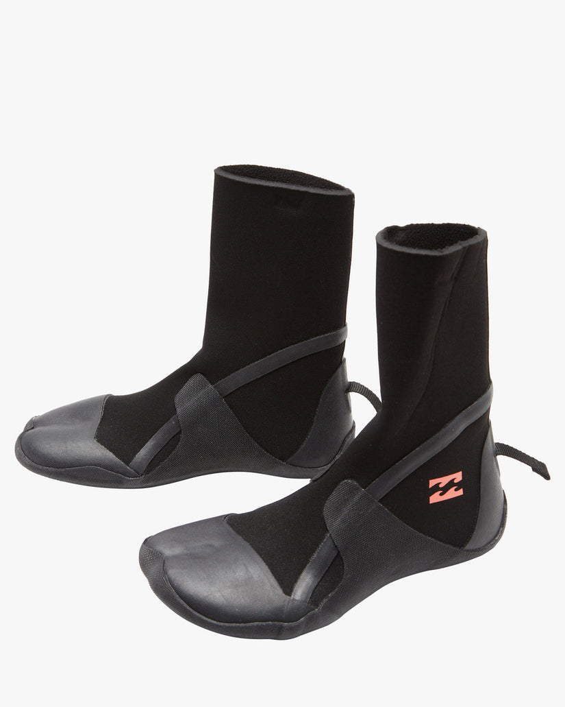 3 Synergy Hidden Split Toe Wetsuit Boots - Black