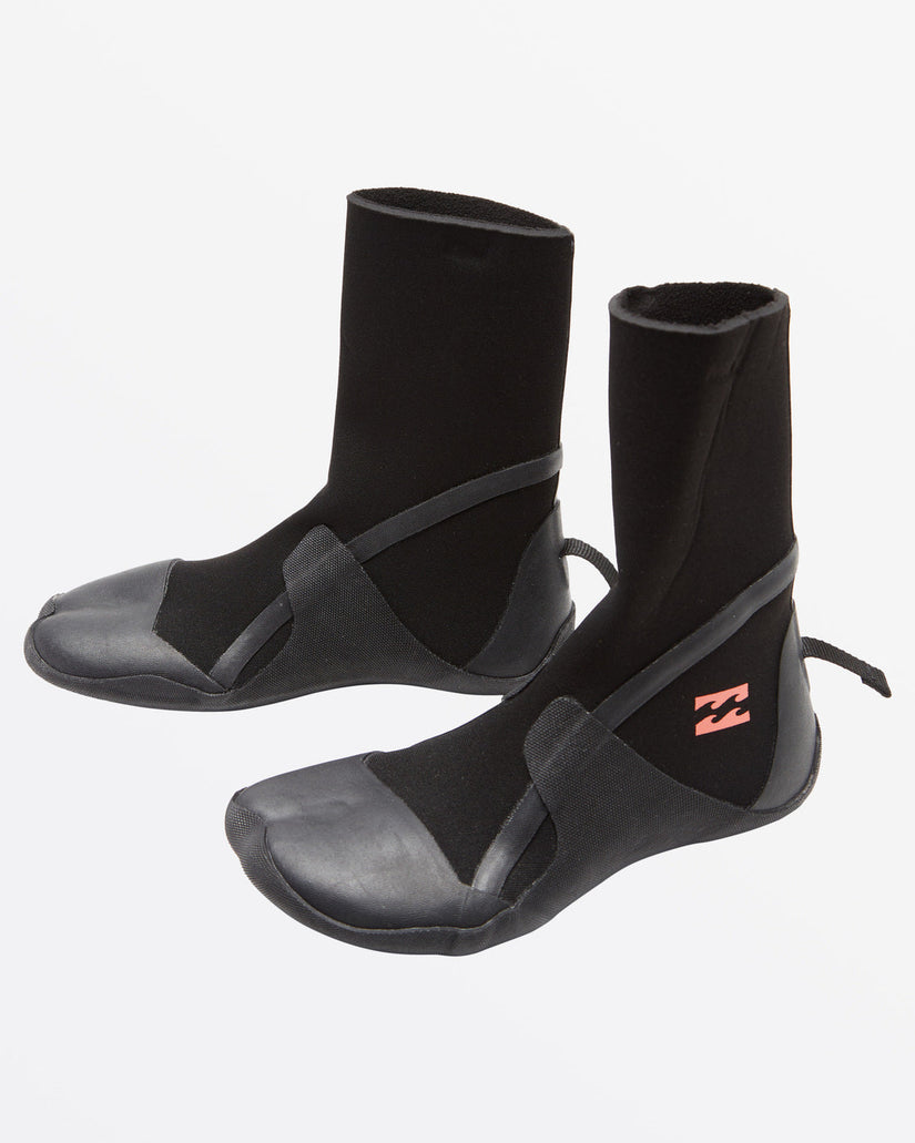 5 Synergy Hidden Split Toe Wetsuit Boots - Black