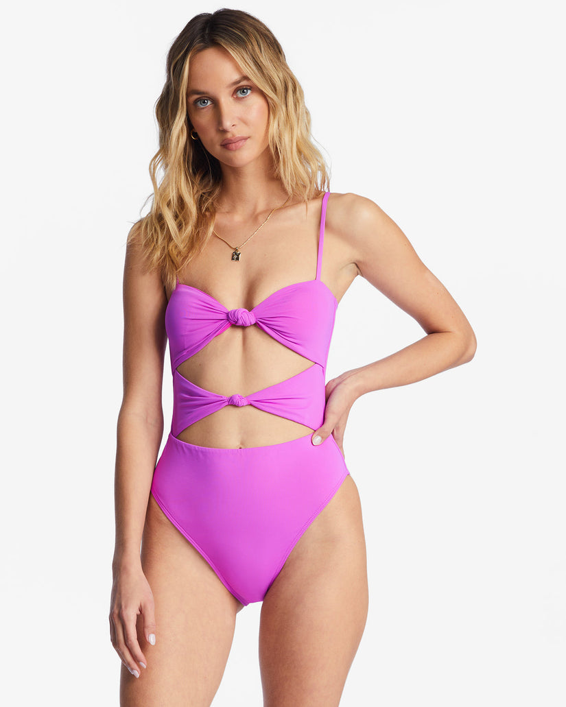 Sol Searcher One-Piece Swimsuit - Bright Orchid