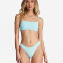 Sol Searcher Zoe Crop Bikini Top - Pure Aqua