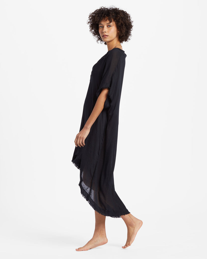 Found Love Midi Beach Cover-Up - Black Pebble