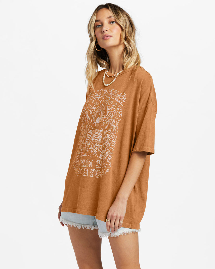 Shine For You Oversized T-Shirt - Summer Spice