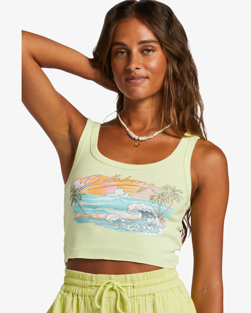 Just My Vibe Tank Top - Light Lime