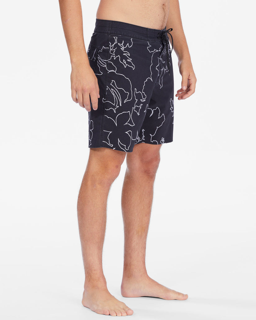 Sundays Pro Boardshorts 19" - Black White