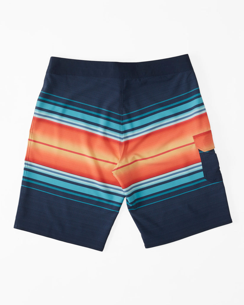 All Day Stripe Pro Performance 20" Boardshorts - Navy