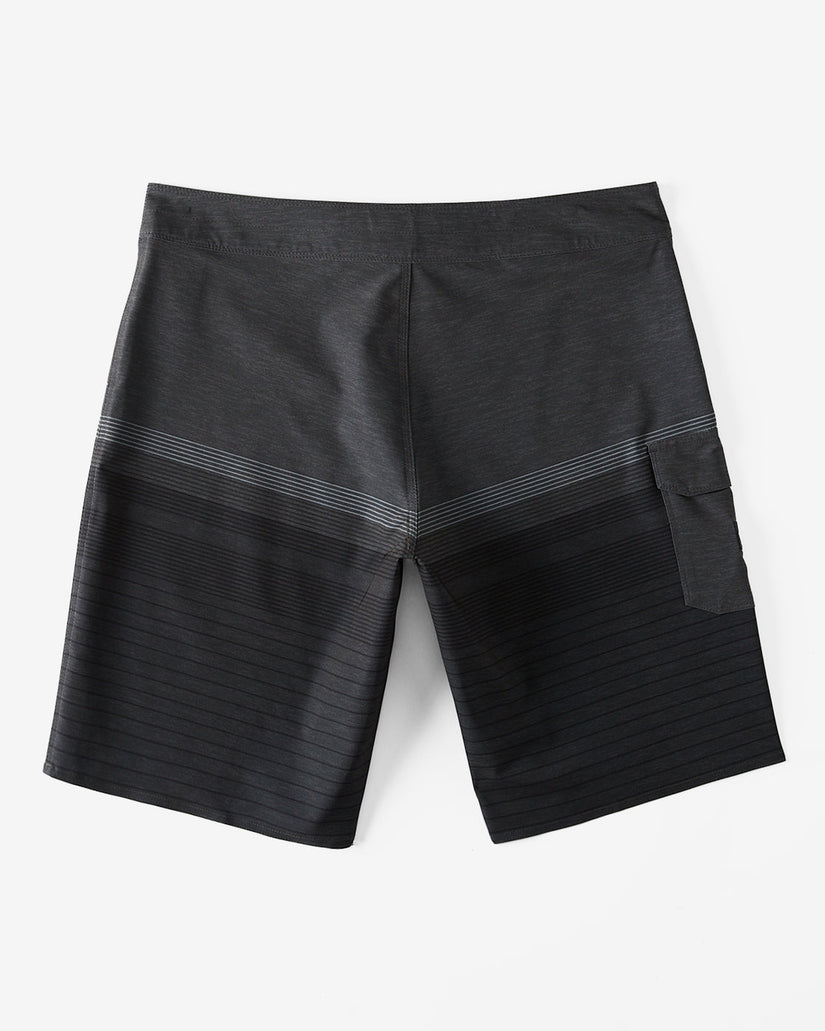 All Day Heather Stripe Pro 20" Boardshorts - Charcoal
