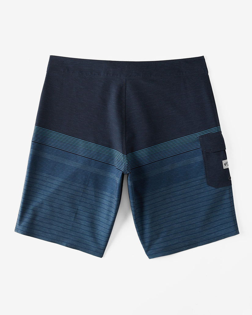 All Day Heather Stripe Pro 20" Boardshorts - Navy