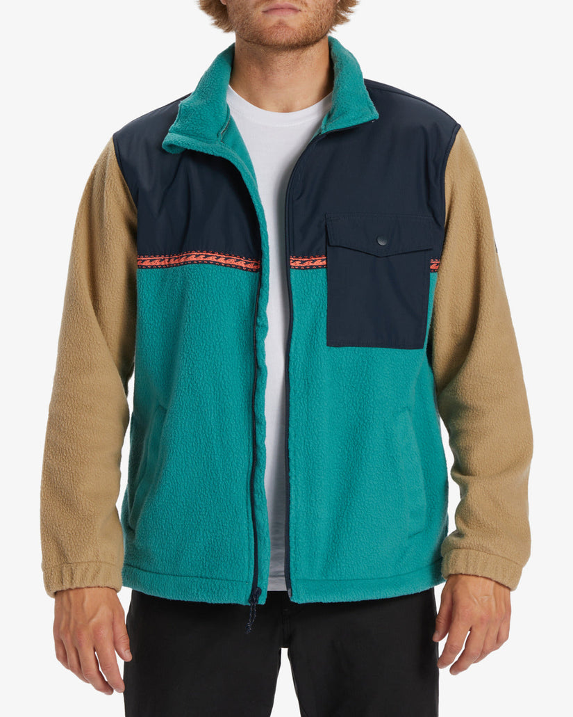 A/Div Boundary Trail Zip-Up Fleece - Pacific