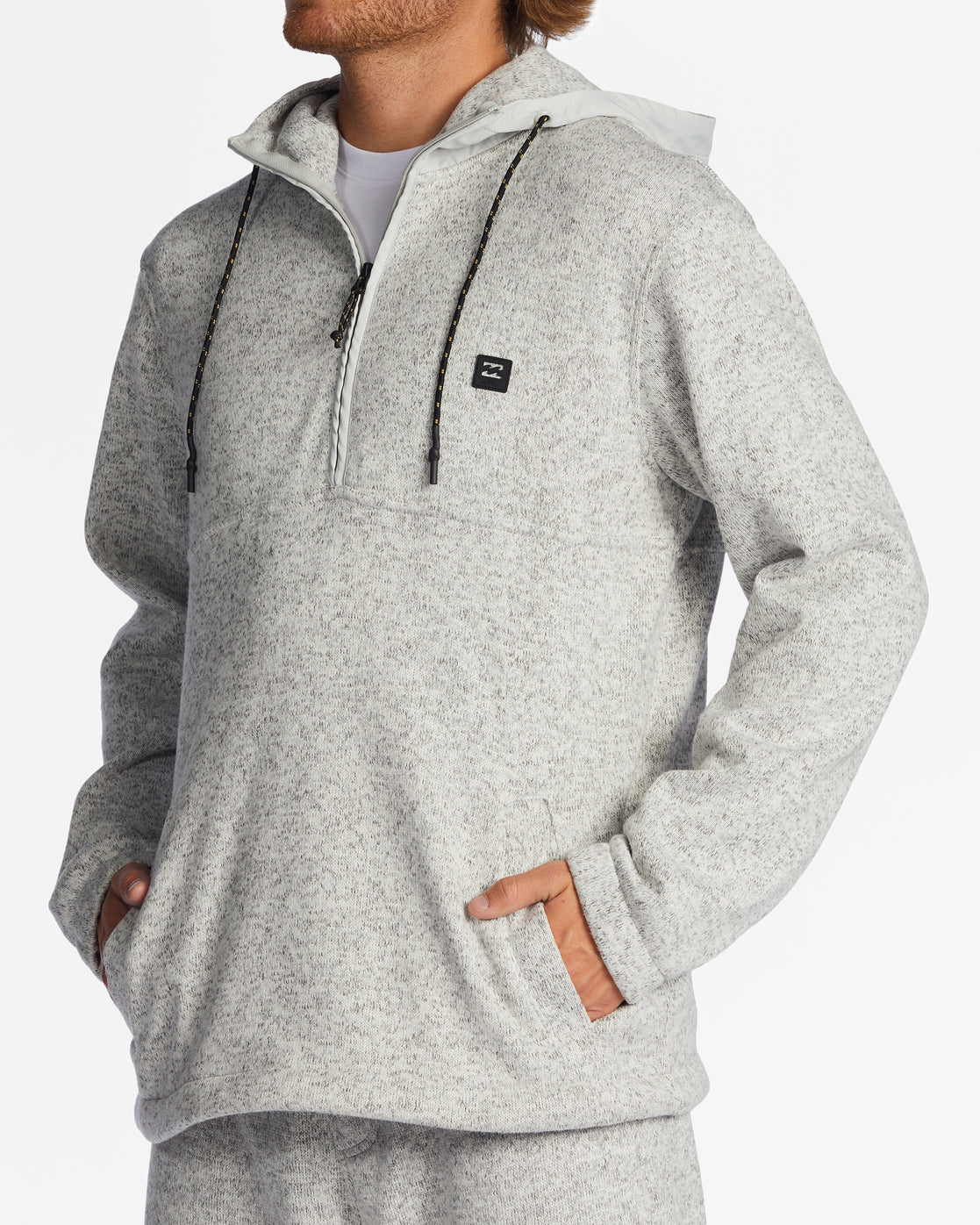 Hooded half zip on sale pullover