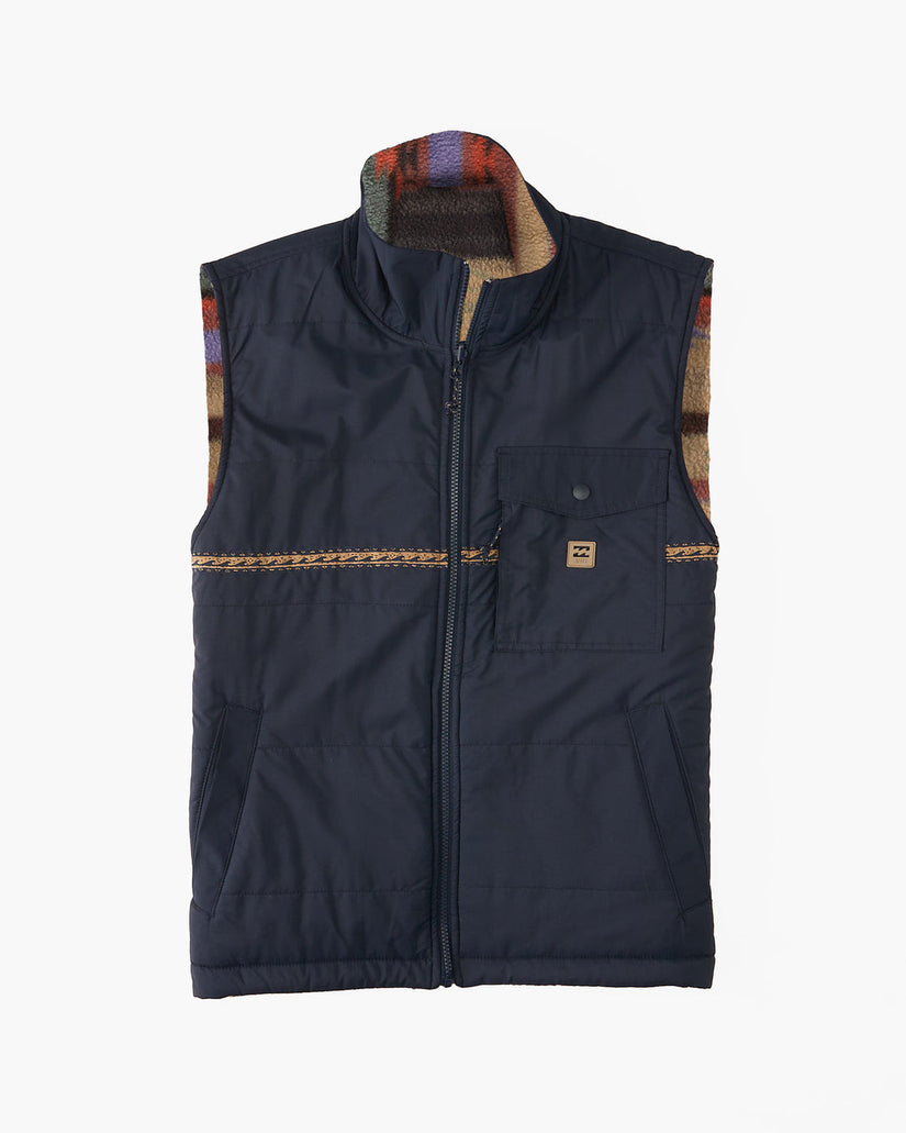 A/Div Trail Reversible Full-Zip Vest - Navy