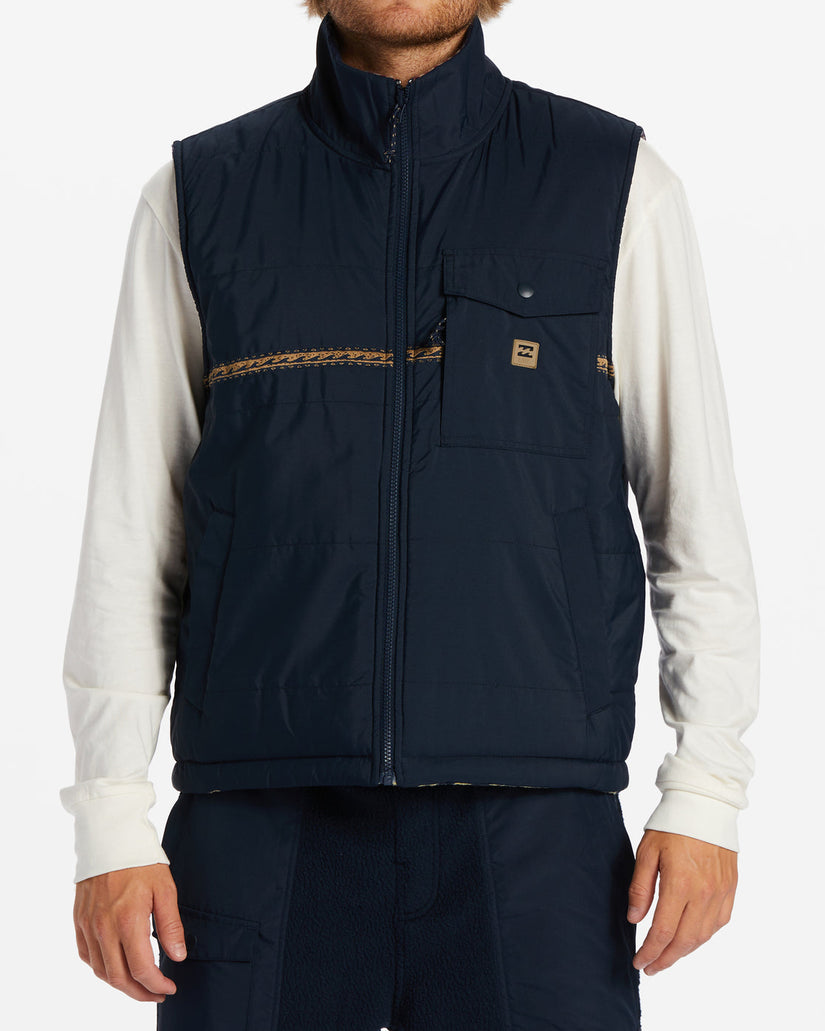 A/Div Trail Reversible Full-Zip Vest - Navy