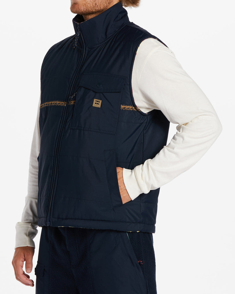 A/Div Trail Reversible Full-Zip Vest - Navy