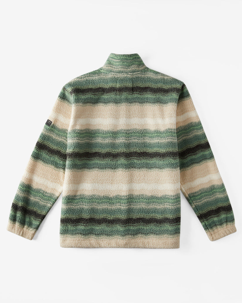 Boundary Half-Zip Mock Neck Fleece - Matcha