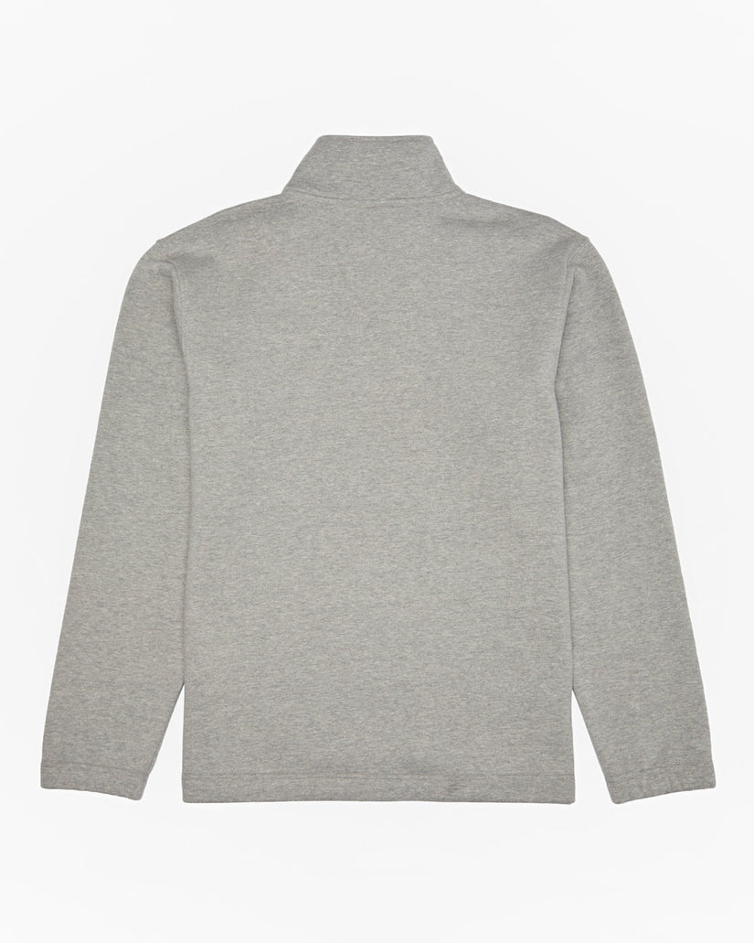 Re-Issue Mock Neck Half-Zip Sweatshirt - Light Grey Heather