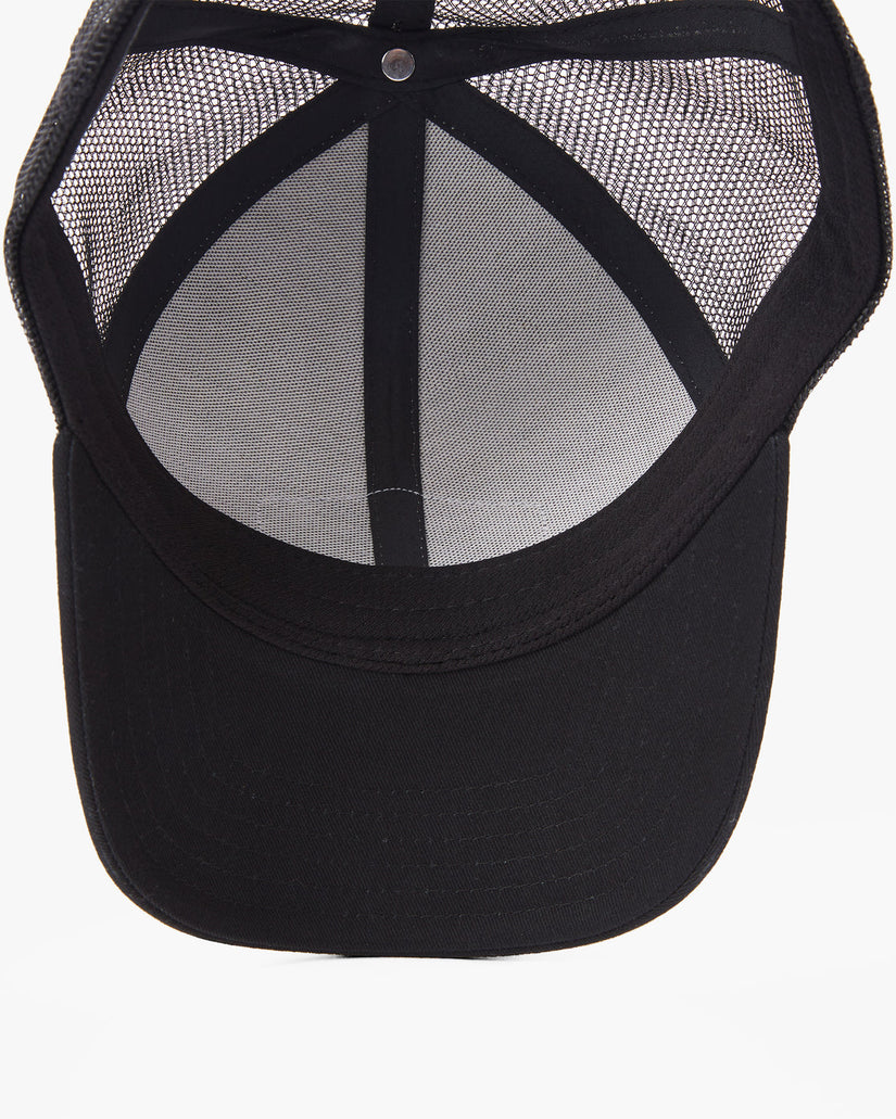 Walled Trucker Hat - Black/Grey