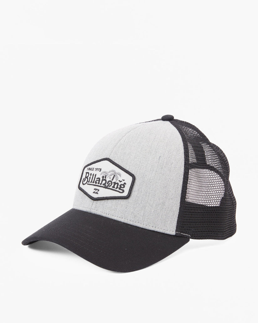 Walled Trucker Hat - Black/Grey