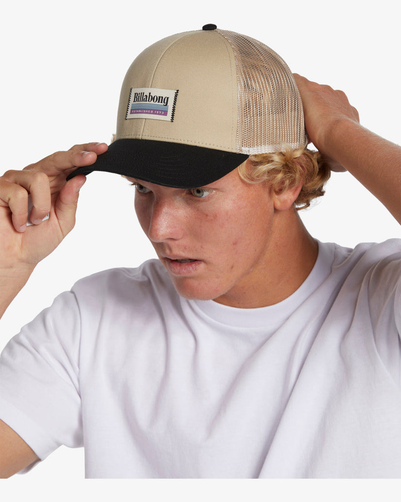 Walled Trucker Hat - Taupe