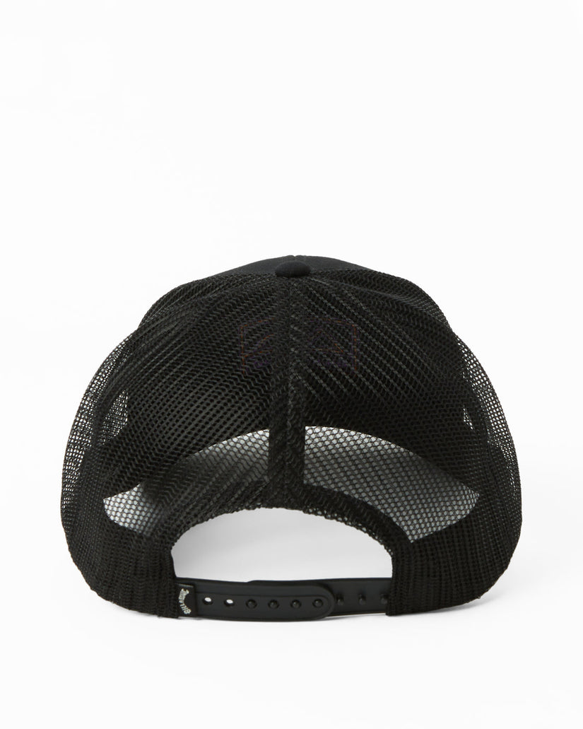 A/Div Walled Trucker Hat - Black