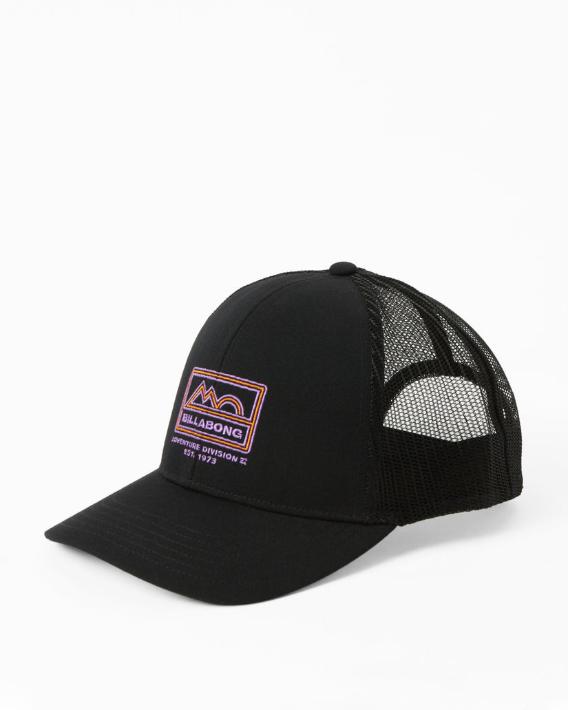 A/Div Walled Trucker Hat - Black