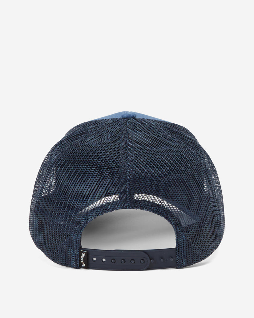 A/Div Walled Trucker Hat - Space Blue