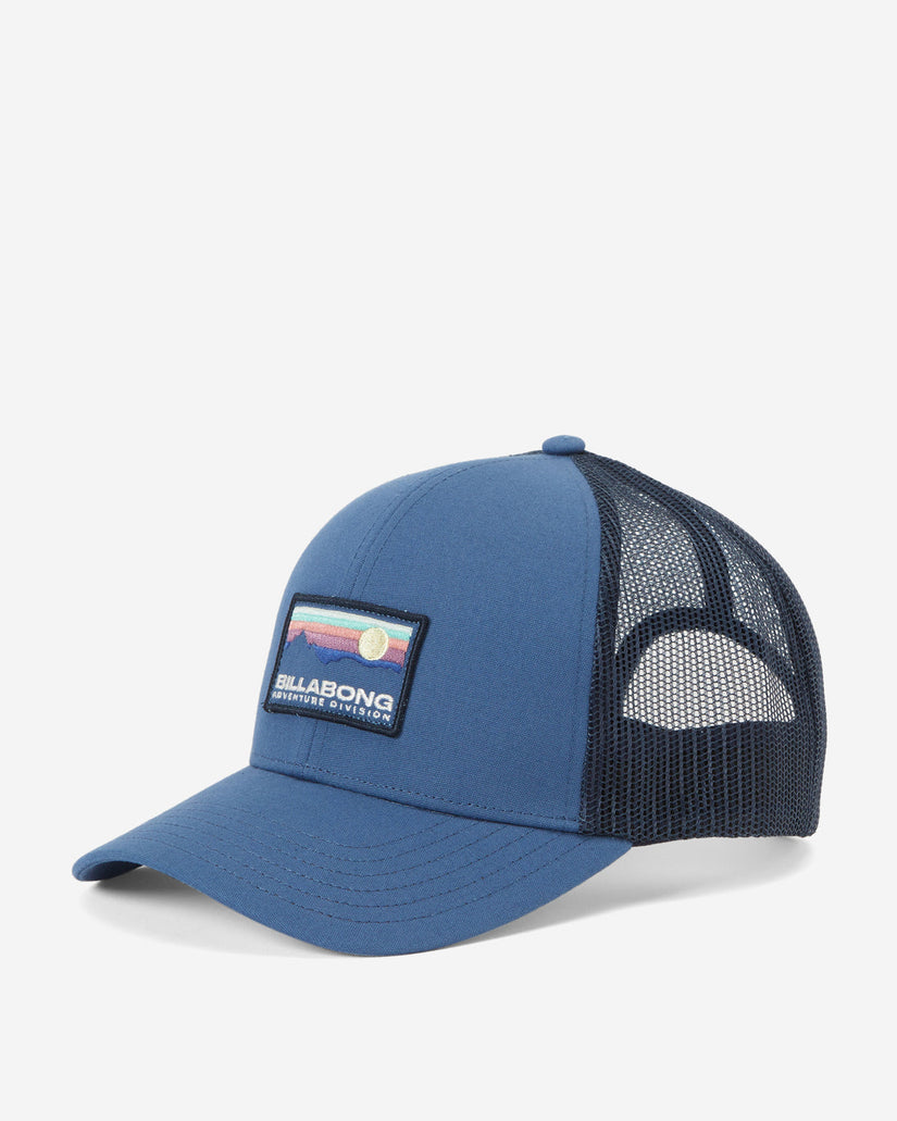 A/Div Walled Trucker Hat - Space Blue