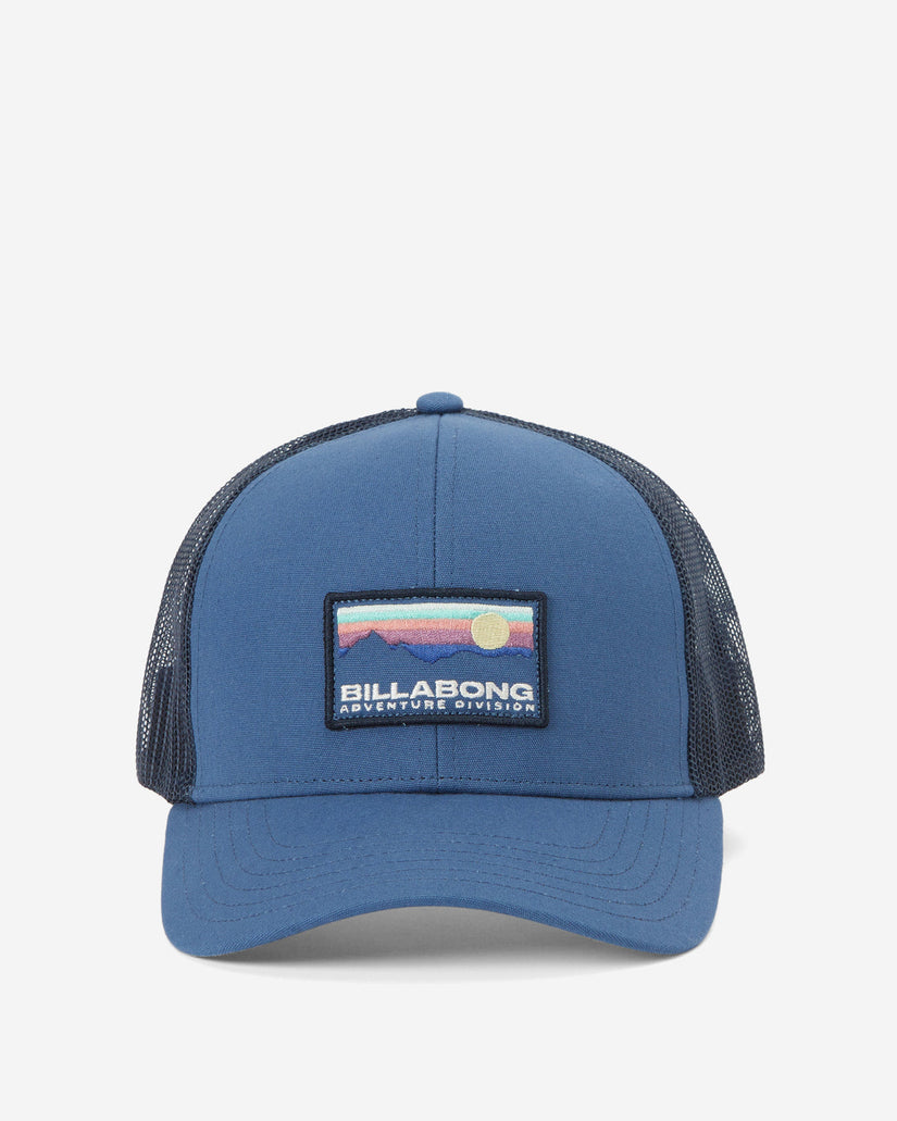 A/Div Walled Trucker Hat - Space Blue