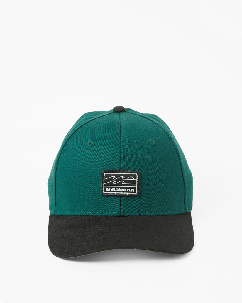 Walled Snapback Hat - Deep Teal