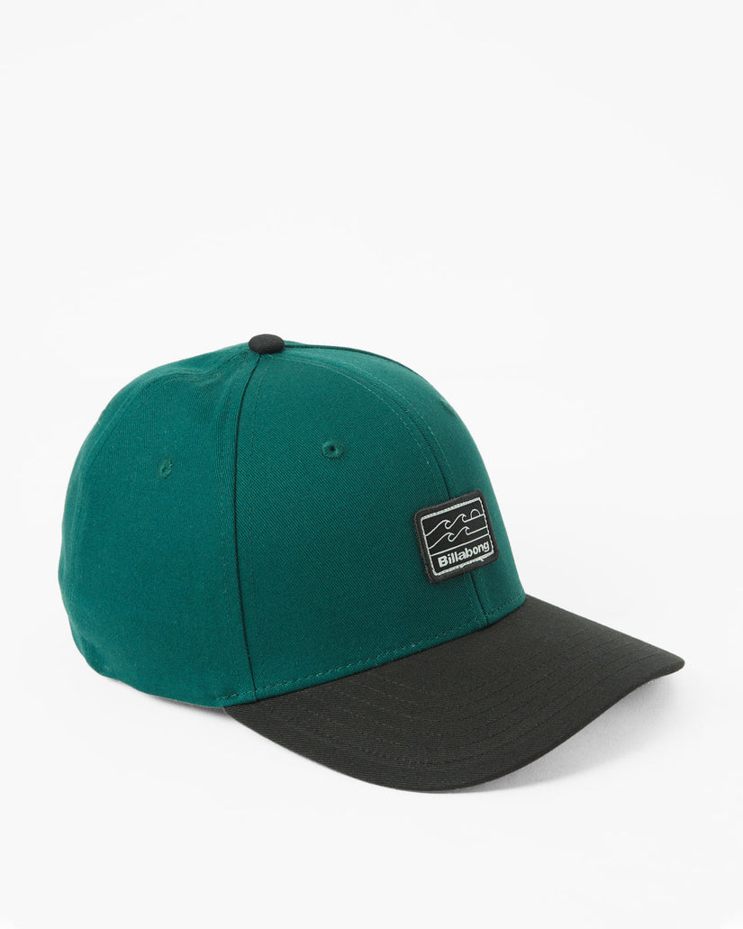 Walled Snapback Hat - Deep Teal