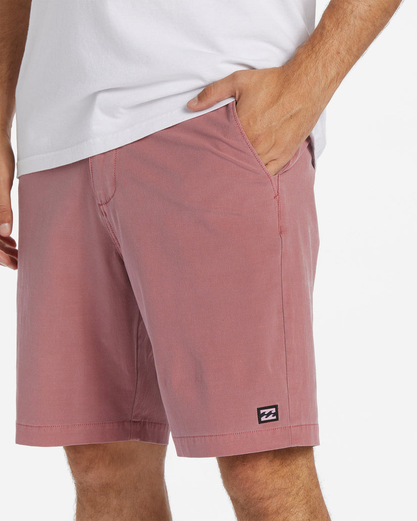 Crossfire Wave Washed 18" Hybrid Submersible Shorts - Coral