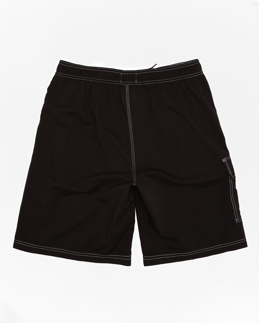 Throw On Layback 21" Elastic Waist Shorts - Black