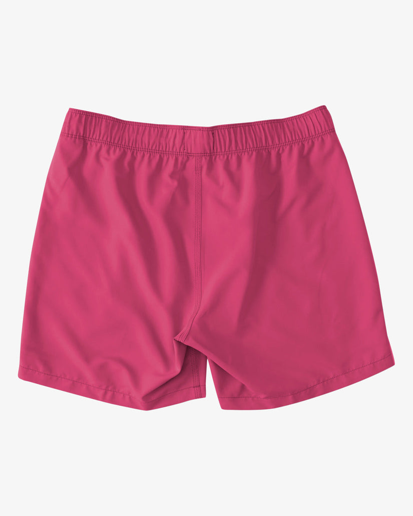 All Day Layback 16" Elastic Waist Shorts - Neon Pink