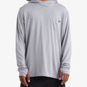 Eclipse Hooded Long Sleeve Surf T-Shirt - Alloy