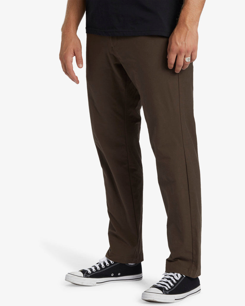 A/Div Surftrek Plus Organic Elastic Waist Pants - Coffee