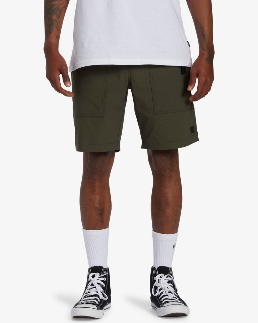 Surftrek Trail Climber 19" Cargo Shorts - Military