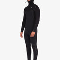 5/4 Furnace Hooded Chest Zip Full Wetsuit - Black