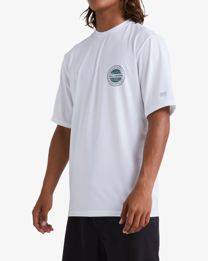 Rotor Loose Fit Short Sleeve Surf Tee - White